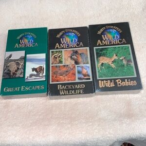 Marty Stouffer's Wild America VHS Great Escapes, Backyard Wildlife, Wild Babies